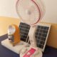 Rechargable Table Fan with MP3 Solar Light kits /