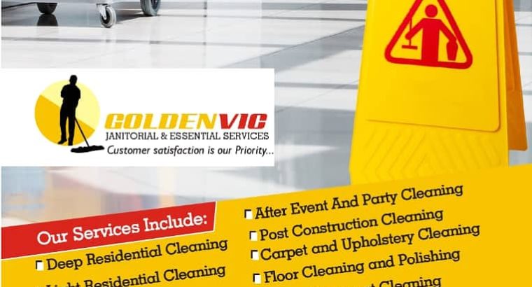 GoldenVIc Janitorial & Essential Services Our serv