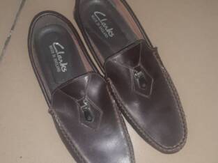 Brown Clarks Loafers